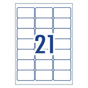 Avery Heavy Duty Id Label L7060 White 21 Up 25 Sheets Laser 63.5×38.1mm-Officecentre