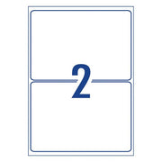 Avery Heavy Duty Id Label L7068 White 2 Up 25 Sheets Laser 199.6×143.5mm-Officecentre