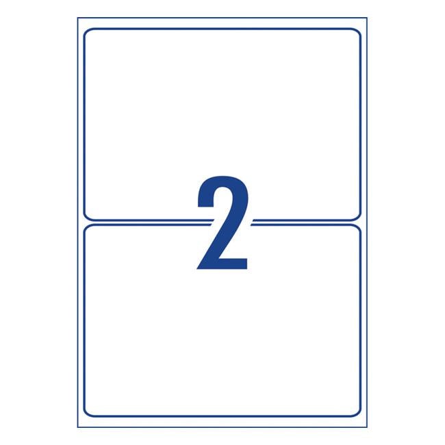Avery Heavy Duty Id Label L7068 White 2 Up 25 Sheets Laser 199.6×143.5mm-Officecentre