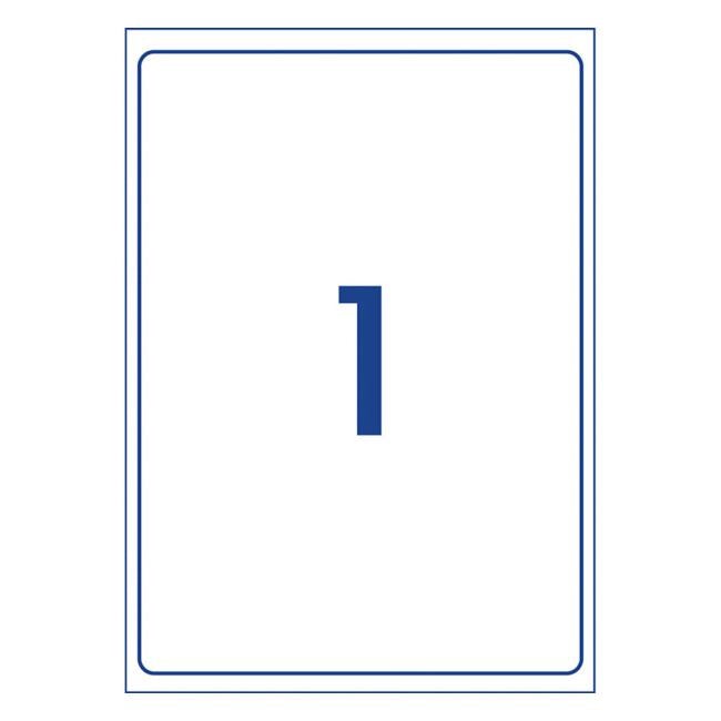 Avery Heavy Duty Id Lbel L7067 White 1 Up 10 Sheets Laser 199.6×289.1mm-Officecentre