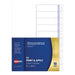 Avery Indexmaker A4 10 Tab Clear With Easy Apply Label L7455-10-Officecentre