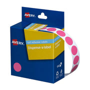 Avery Label Dispenser Dmc14p Pink Round 14mm 1050 Pack-Officecentre