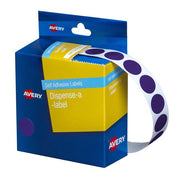 Avery Label Dispenser Dmc14pu Purple Round 14mm 1050 Pack-Officecentre