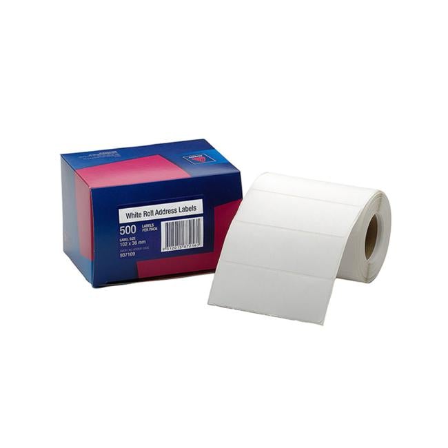 Avery Label Dispenser Dmr10236ral White 102x36mm 500 Pack-Officecentre