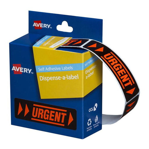 Avery Label Dispenser Dmr1964ur Urgent 19x64mm 125 Pack-Officecentre