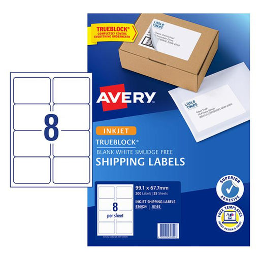 Avery Label J8165-25 Inkjet 25 Sheets-Officecentre