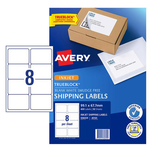 Avery Label J8165-50 Inkjet 50 Sheets-Officecentre
