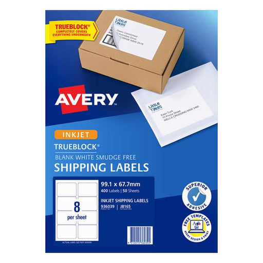 Avery Label J8165-50 Inkjet 50 Sheets-Officecentre