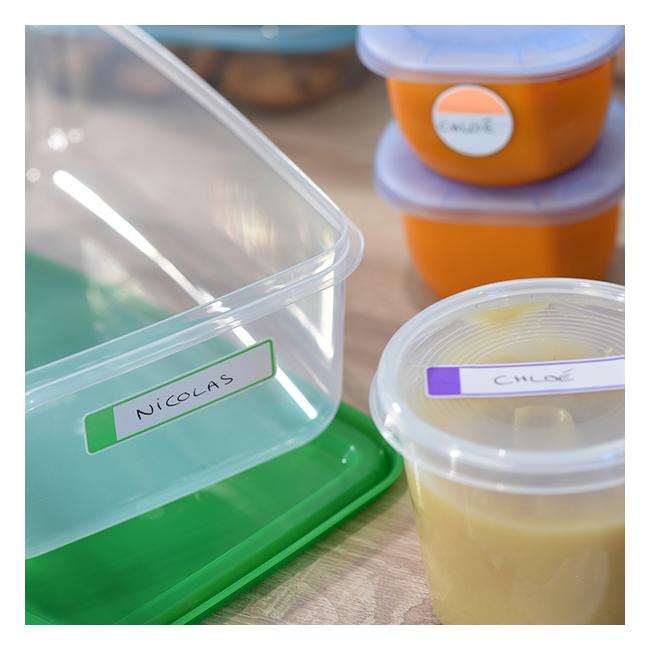 Avery Label Kids Self Laminating Bright Assorted Size And Shape 12up 4 Sheets-Officecentre