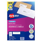 Avery Label L7156-100 58×17.8mm 100 Sheets-Officecentre