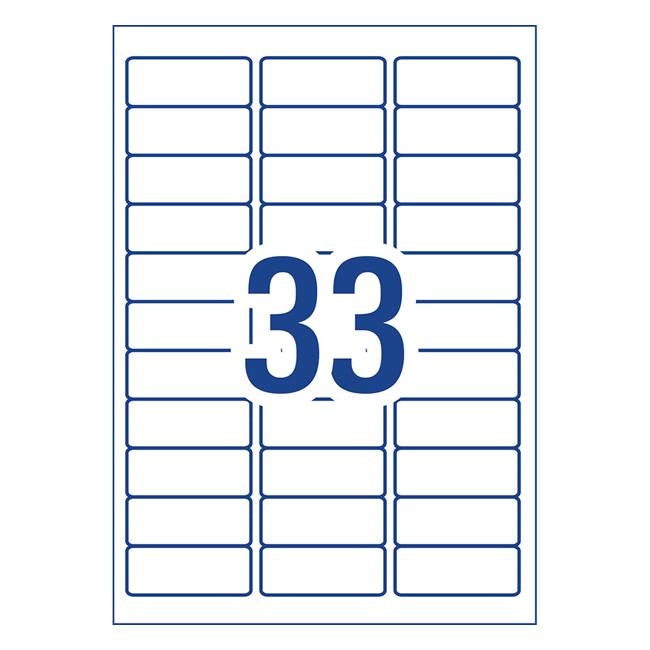 Avery Label L7157-100 64x24.3mm 33up 100 Sheets-Officecentre