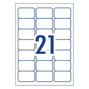 Avery Label L7160-20 Laser 21up 20 Sheets-Officecentre