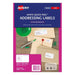 Avery Label L7160-20 Laser 21up 20 Sheets-Officecentre