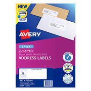 Avery Label L7163-100 Pop Up Quick Peel 99.1×38.1mm 100 Sheets-Officecentre