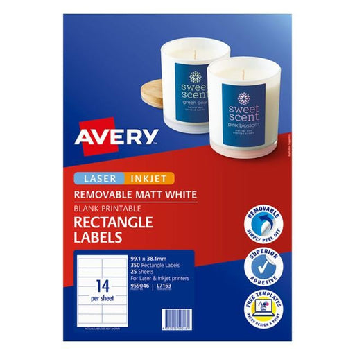 Avery Label L7163 Rev-25 99.1×38.1 25 Sheets-Officecentre