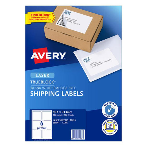 Avery Label L7166-100 100 Sheets Laser-Officecentre