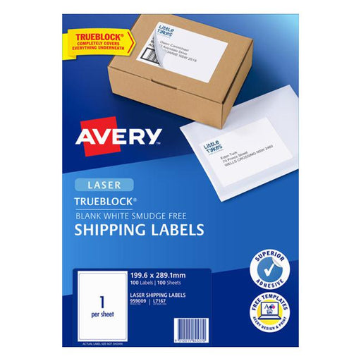 Avery Label L7167-100 100 Sheets Laser-Officecentre