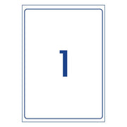 Avery Label L7167 General Use A4 1/Sheet 100 Sheets-Officecentre