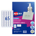Avery Label L7551-25 Clear 25 Sheets-Officecentre