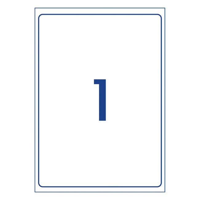 Avery Label L7767-25 Coloured 200x289mm 25 Sheets-Officecentre