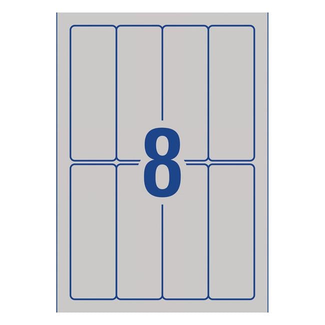 Avery Labels L7264 Storm Grey 32×94 A5 8 Up Pack 10-Officecentre