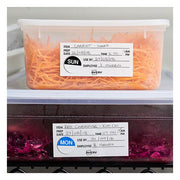 Avery Labels Shelf Life  Removable 102x47mm  White Black 500 Roll-Officecentre