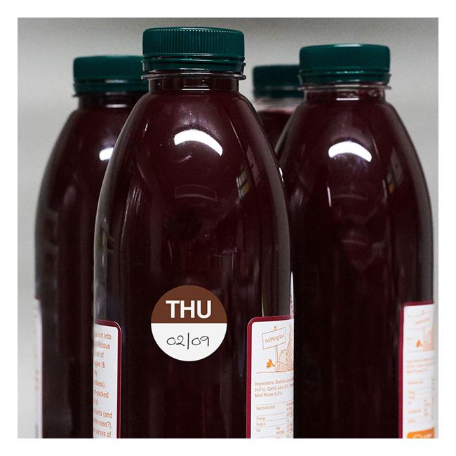 Avery Labels Thursday  Round  Day 24mm Brown White 1000 Roll-Officecentre