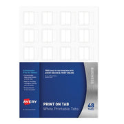 Avery Printable Tabbies A4 48 Tabs White L7431-Officecentre