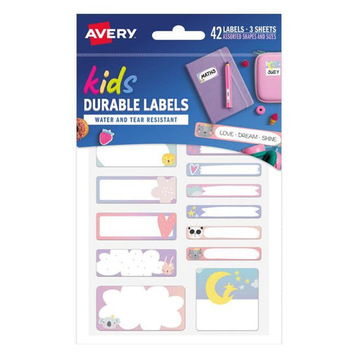 Avery school Label Multipack - Love Dream Shine 3 pk-Officecentre