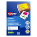 Avery Shipping Label L7162FG Fluoro Green 99.1x34mm 16up 25 Sheets Laser-Officecentre