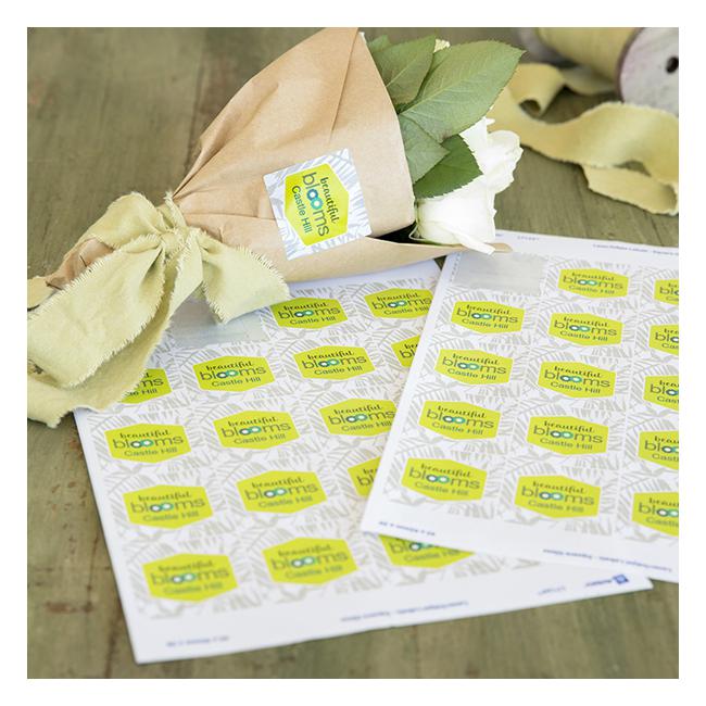 Avery Square Glossy Labels L7124 10 Sheets 20up-Officecentre