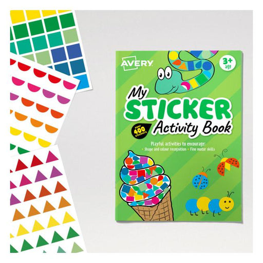 Avery Sticker Activity Book Green 210x297mm FSC Mix Credit 6 Sheets-Officecentre