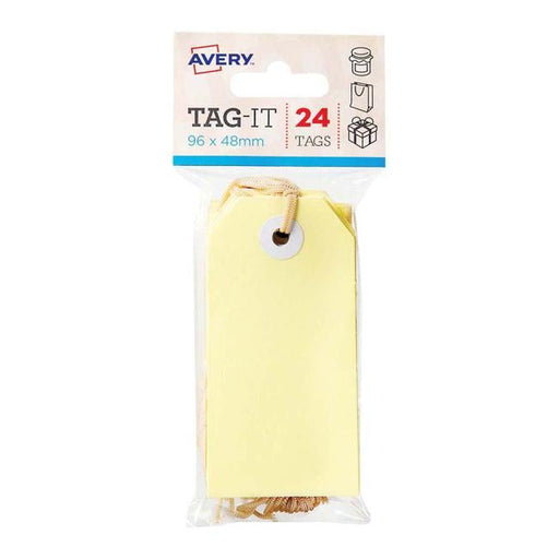 Avery Tag-It Pastel Yellow-Officecentre