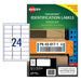 Avery Triplebond Label L6141 White 24 Up 10 Sheets Laser 63.5×33.9mm-Officecentre
