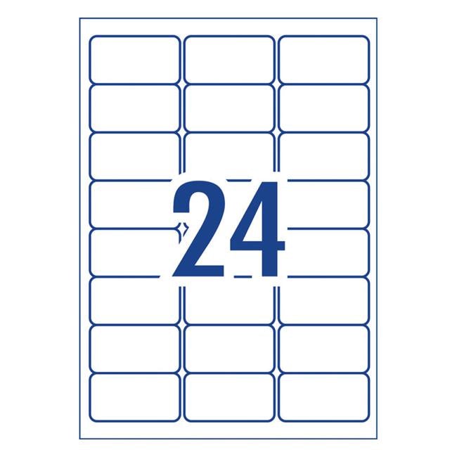 Avery Triplebond Label L6141 White 24 Up 10 Sheets Laser 63.5×33.9mm-Officecentre