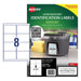 Avery Ultra Resistant Id Label L7914 White 8 Up 10 Sheets Laser 99.1×67.7mm-Officecentre