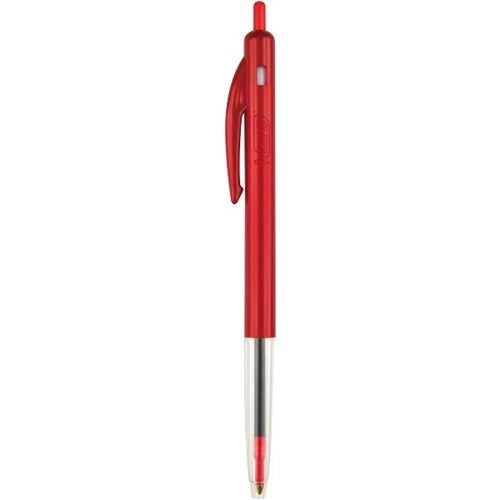 Bic Clic Xtra Life Medium Ballpoint Pen Red Single-Officecentre