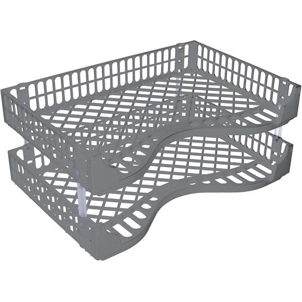 Bic Document Tray 2 Pack Stone-Officecentre