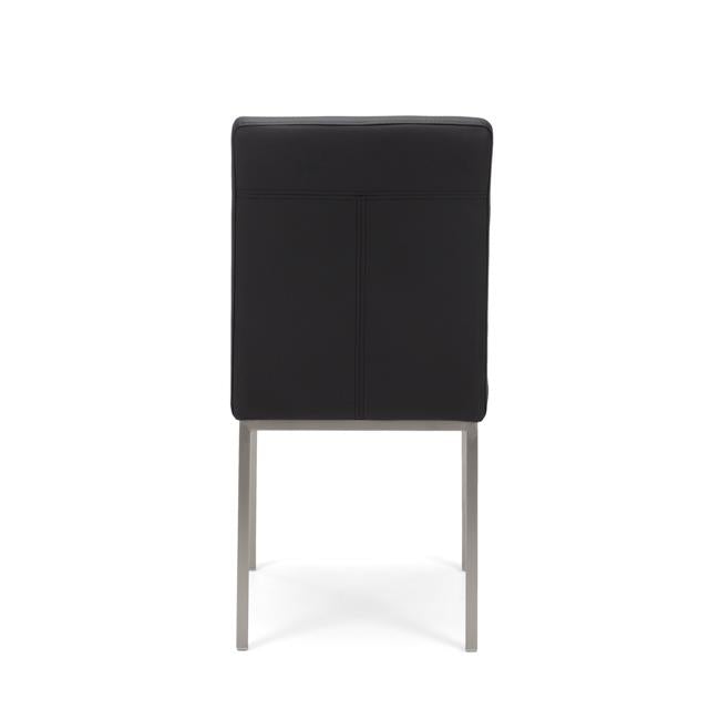 Bristol Chair PU Black w/Stainless...-Officecentre