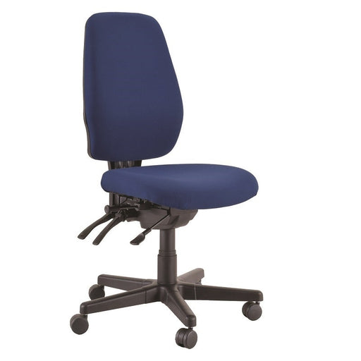Buro Aura Ergo+ High Back Chair Dark Blue-Officecentre