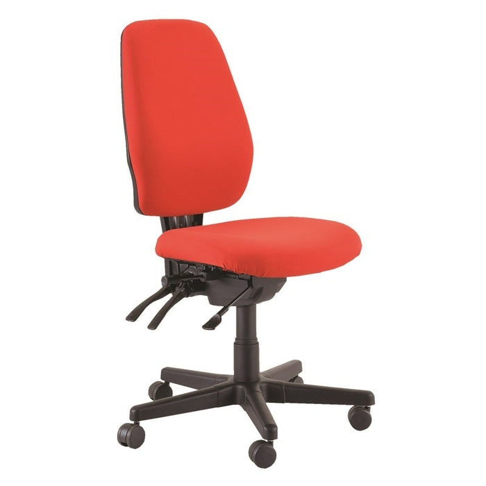 Buro Aura Ergo+ High Back Chair Red-Officecentre