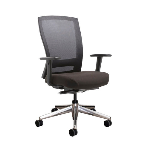 Buro Mentor High Back Chair Polished Aluminium Base-Officecentre