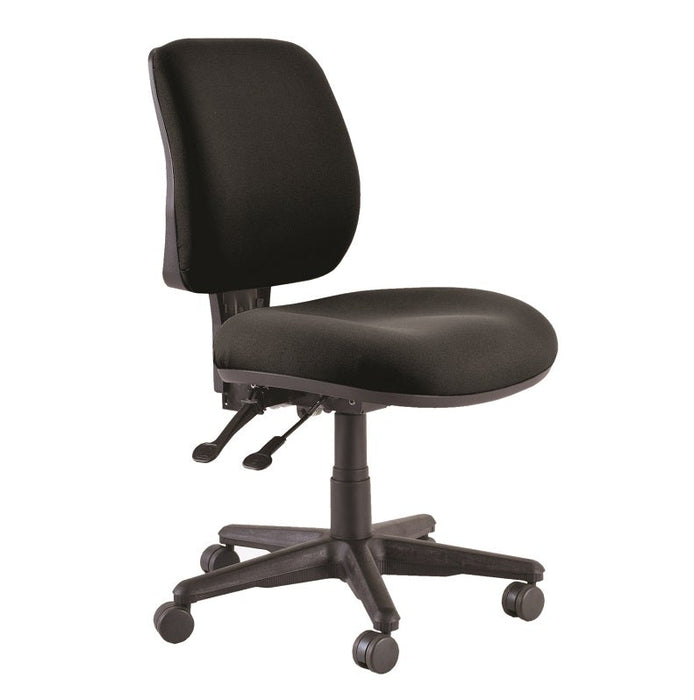 Buro Roma 2 Lever Mid Back Chair Black-Officecentre