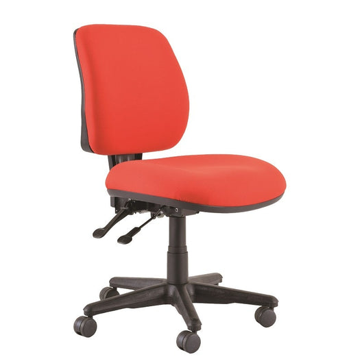 Buro Roma 2 Lever Mid Back Chair Red-Officecentre