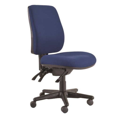 Buro Roma 3 Lever High Back Chair Dark Blue-Officecentre