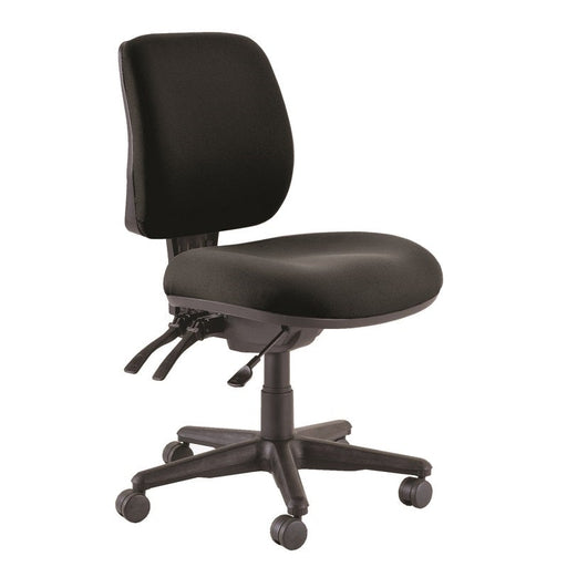 Buro Roma 3 Lever Mid Back Chair Black-Officecentre