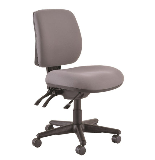 Buro Roma 3 Lever Mid Back Chair Charcoal-Officecentre