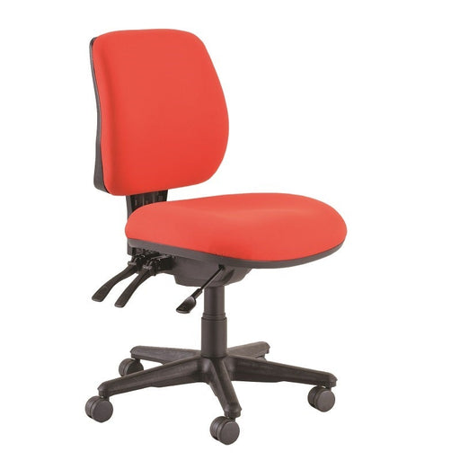 Buro Roma 3 Lever Mid Back Chair Red-Officecentre