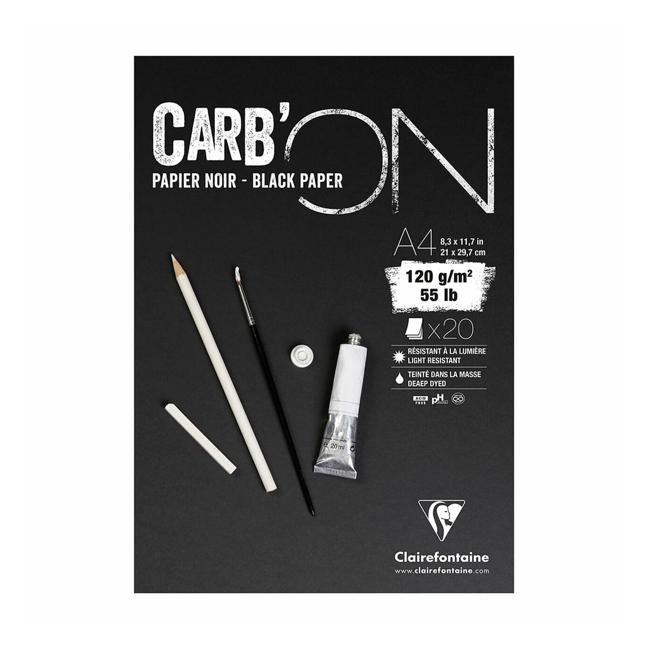 CarbON Black Pad A4 120g 20sh-Officecentre