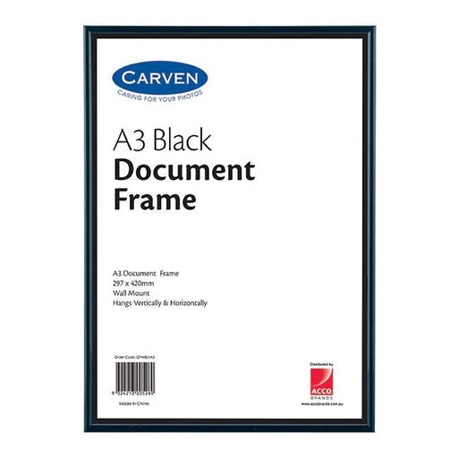 Carven document frame black a3-Officecentre